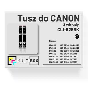 Tusz do CANON CLI526BK 2-pak black zamiennik Multibox