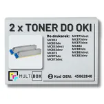 2-PAK Multibox Toner do OKI MC853 MC873 45862840 black zamiennik - 2