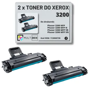 2-PAK Multibox Toner do XEROX 3200 113R00730 3K zamiennik