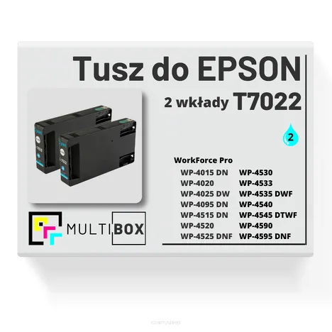 Tusz do EPSON T7022 XL C13T70224010 2-pak cyan zamiennik Multibox