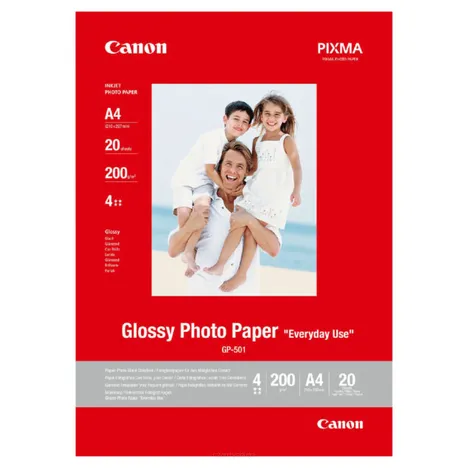 Canon oryginalny Glossy Photo Papier GP-501 A4 200 g/m2 20 sztuk