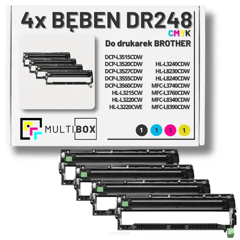 4-PAK Multibox Bęben do BROTHER DR248CL CMYK zamiennik