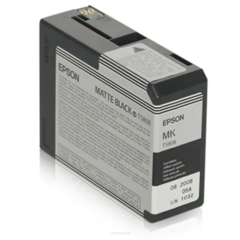 Epson tusz T5808 C13T580800 oryginalny matte black