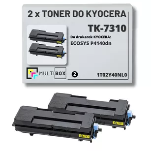 2-pak Toner do KYOCERA TK7310 1T02Y40NL0 ECOSYS P4140dn 2x15.0K Multibox zamiennik