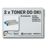 2-PAK Multibox Toner do OKI MC860 44059212 black zamiennik - 2