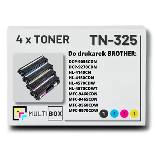 Toner do BROTHER TN325 4-pak CMYK Multibox zamiennik