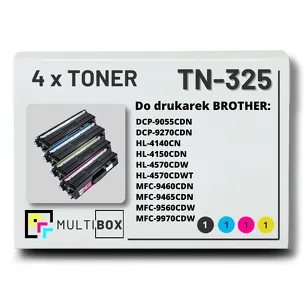 4-PAK Multibox Toner do BROTHER TN325 CMYK zamiennik