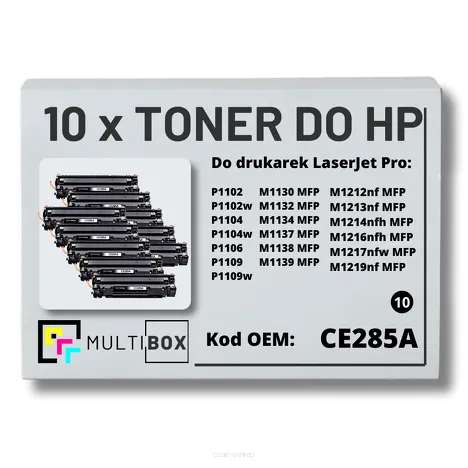 10-PAK Multibox Toner do HP CE285A 85A P1102 M1132 zamiennik