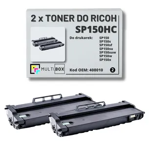 2-PAK Multibox Toner do RICOH SP150HC 408010 Zamiennik