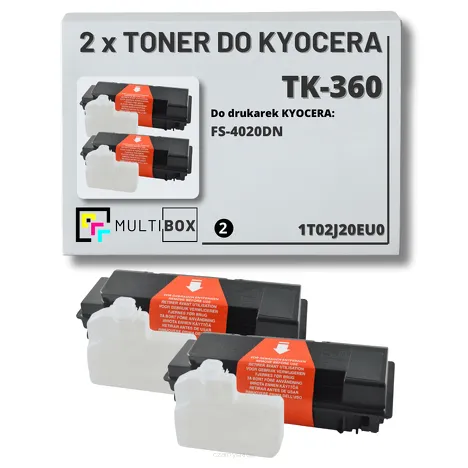 2-pak Toner do KYOCERA TK-360 1T02J20EU0 FS4020 2x20.0K Multibox zamiennik