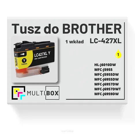 Tusz do BROTHER LC-427XLY yellow zamiennik Multibox