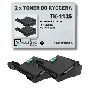 2-pak Toner do KYOCERA TK-1125 1T02M70NL0 FS1061 FS1325 2x2.1K Multibox zamiennik