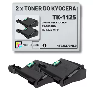 2-pak Toner do KYOCERA TK1125 1T02M70NL0 FS1061 FS1325 2x2.1K Multibox zamiennik