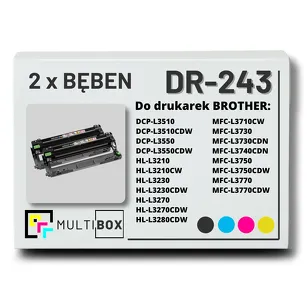2-PAK Multibox Bęben do BROTHER DR243CL CMYK zamiennik