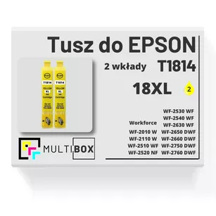 Tusz do EPSON 18XL T1814 C13T18144010 2-pak yellow zamiennik Multibox