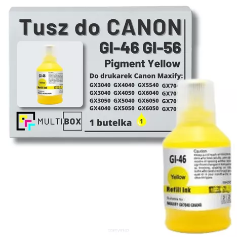 Tusz do CANON GI46Y GI56Y yellow zamiennik Multibox