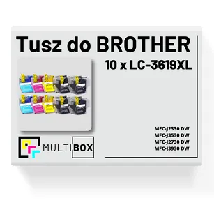 10-pak Tusz do BROTHER LC-3619XL Multibox