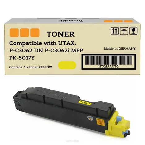 Toner 1T02TVBTA0 do UTAX PK-5017Y P-C3062 DN P-C3062i MFP P-C3066i MFP żółty zamiennik 6000 stron