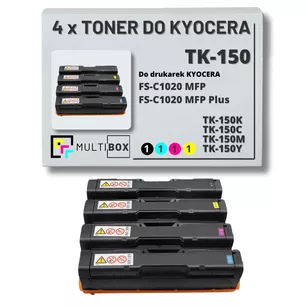 4-pak Toner do KYOCERA TK150 FSC1020 6.5K/3x6,0K CMYK Multibox zamiennik