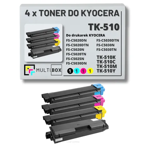 4-pak Toner do KYOCERA TK510 FSC5020/5025/5030 4x8,0K CMYK Multibox zamiennik