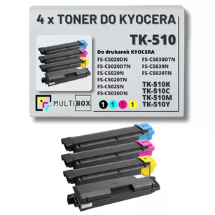 4-pak Toner do KYOCERA TK510 FSC5020/5025/5030 4x8,0K CMYK Multibox zamiennik