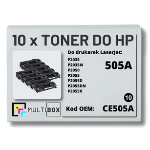 10-PAK Multibox Toner do HP CE505A 05A P2035 P2055 zamiennik