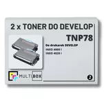 2-PAK Multibox Toner do DEVELOP TNP78 INEO 4000i 4020i 12.0K black Zamiennik - 2