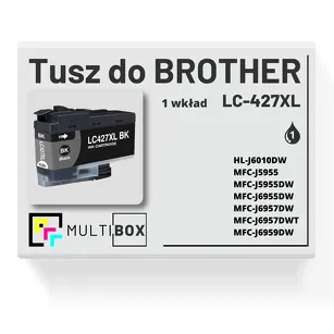 Tusz do BROTHER LC-427XLBK black zamiennik Multibox