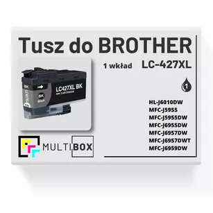 Tusz do BROTHER LC427XLBK black zamiennik Multibox