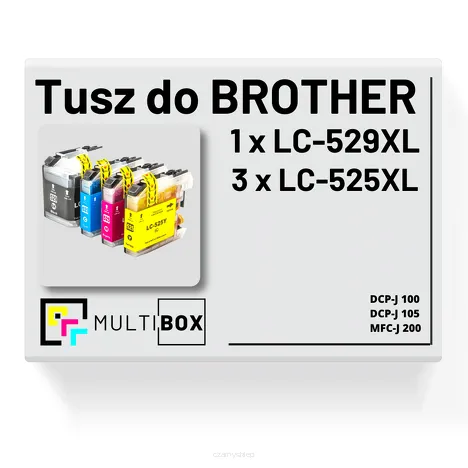 4-pak Tusz do BROTHER LC-529XL LC-525XL Multibox