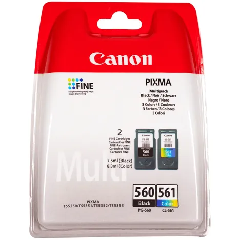 Canon oryginalny tusz PG560 + CL561 3713C006 black + color 2-pak