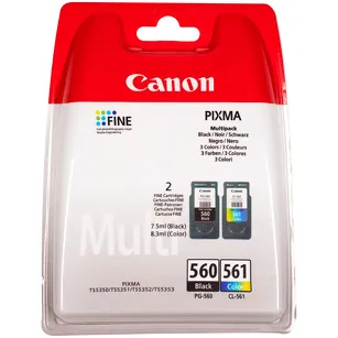 Canon oryginalny tusz PG560 + CL561 3713C006 black + color 2-pak
