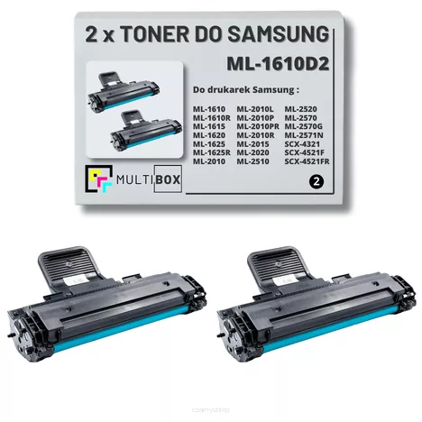 2-pak Toner do SAMSUNG ML1610 ML2010 ML-1610D2 2K Multibox Zamiennik