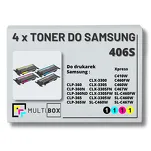 4-PAK Multibox Toner do SAMSUNG 406S CLP360 CLX3305 Xpress C410 1.5K/1K CMYK zamiennik - 2