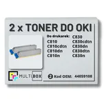 2-PAK Multibox Toner do OKI C810 C830 44059108 black zamiennik - 2