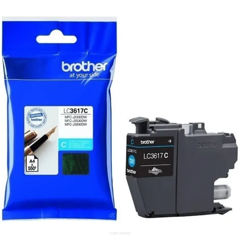 BROTHER tusz LC3617C oryginalny cyan 550 stron