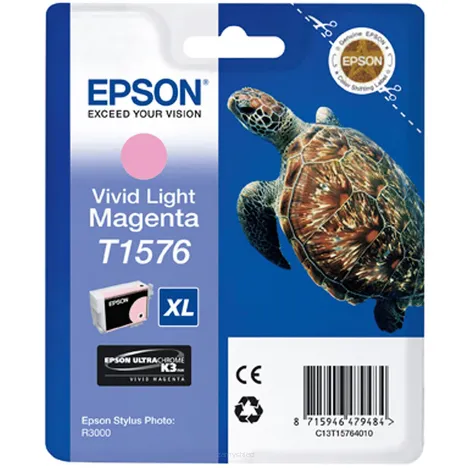 Epson tusz T1576 C13T15764010 oryginalny light vivid magenta