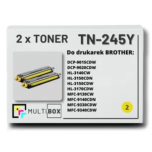 Toner do BROTHER TN245Y 2-pak Yellow Multibox zamiennik