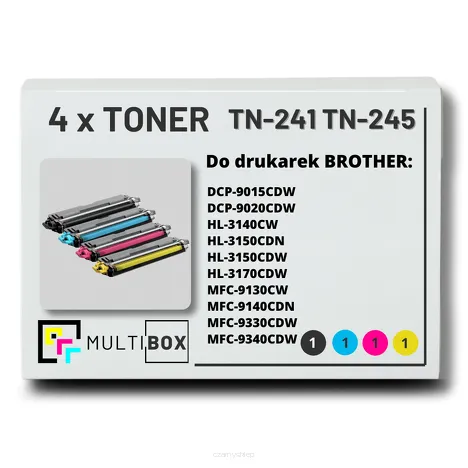 Toner do BROTHER TN-241 TN-245 4-pak CMYK Multibox zamiennik