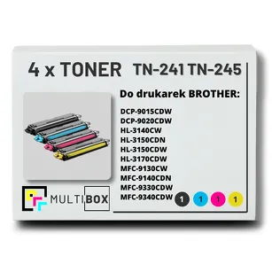 4-PAK Multibox Toner do BROTHER TN241 TN245 CMYK zamiennik
