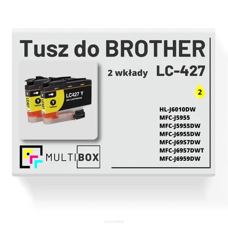 Tusz do BROTHER LC-427Y 2-pak yellow zamiennik Multibox