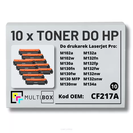 Toner do HP CF217A 17A M102 M130 10-pak zamiennik Multibox