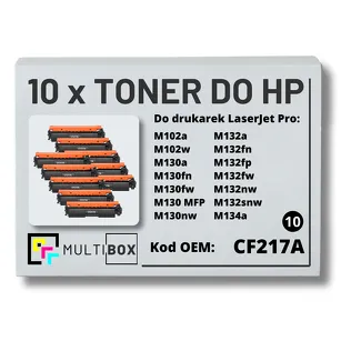 10-PAK Multibox Toner do HP CF217A 17A M102 M130 zamiennik