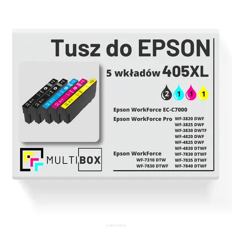 Tusz do EPSON 405XL T05H1 T05H2 T05H3 T05H4 5-pak cyan / magenta / yellow / black zamiennik Multibox