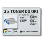 3-PAK Multibox Toner do OKI MC851 MC861 MC862 44059168 black zamiennik - 2
