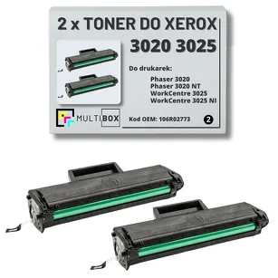 2-PAK Multibox Toner do XEROX 3020 3025 106R02773 1.5K zamiennik