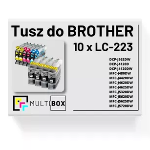 10-pak Tusz do BROTHER LC223 Multibox