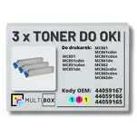 3-PAK Multibox Toner do OKI MC851 MC861 MC862 cyan/magenta/yellow zamiennik - 2