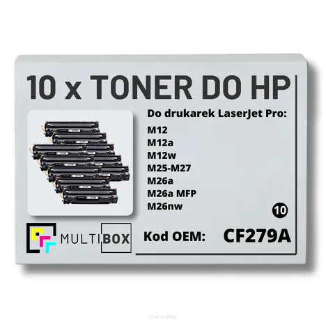 10-PAK Multibox Toner do HP CF279A 79A M12 M26 zamiennik