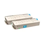 2-PAK Multibox Toner do OKI C5650 C5750 43872307 cyan zamiennik - 3